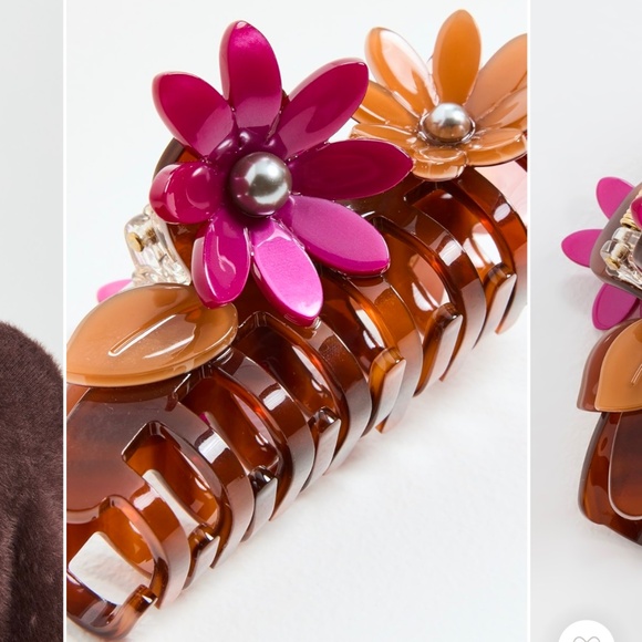 LELE SADOUGHI BNWT Petunia Claw Clip in Rust Size 4\
